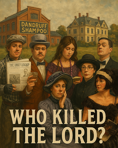Moorddiner ‘Who Killed the Lord?’ – spannend en humoristisch dinerspel in Engelse stijl met acteurs, intriges en mysterie, ideaal voor een avond uit vol entertainment en heerlijk diner.